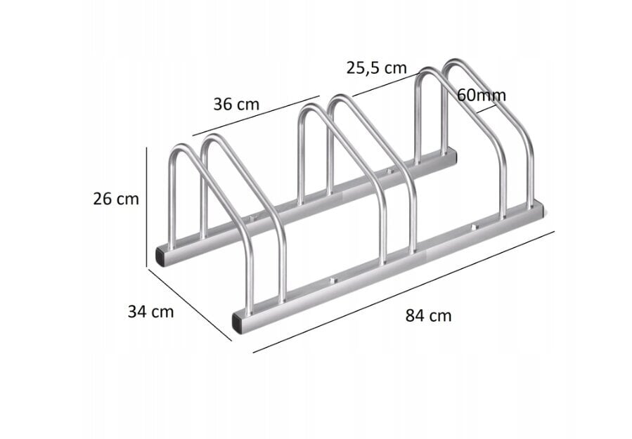 Pyöräteline 3 pyörälle hinta ja tiedot | Pyöränkuljetustelineet | hobbyhall.fi