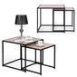 2 sohvapöydän setti, Loft design Modern Home hinta ja tiedot | Sohvapöydät | hobbyhall.fi