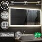 Kylpyhuoneen peili, LED, kosketusherkkä, 120x60 cm hinta ja tiedot | Kylpyhuonepeilit | hobbyhall.fi