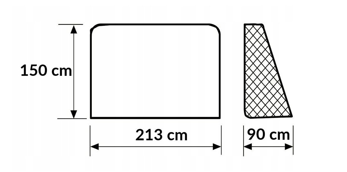 Kannettava jalkapallomaali, 213 x 150 x 90 cm hinta ja tiedot | Hiekkalelut ja rantalelut | hobbyhall.fi