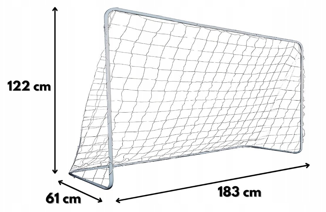 Jalkapallomaali lapsille, 183 x 122 x 61 cm hinta ja tiedot | Jalkapallomaalit ja verkot | hobbyhall.fi