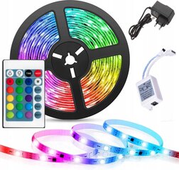 RGB LED-nauha 10 m GALAXIA, 5050 kaukosäätimellä hinta ja tiedot | LED-valonauhat | hobbyhall.fi