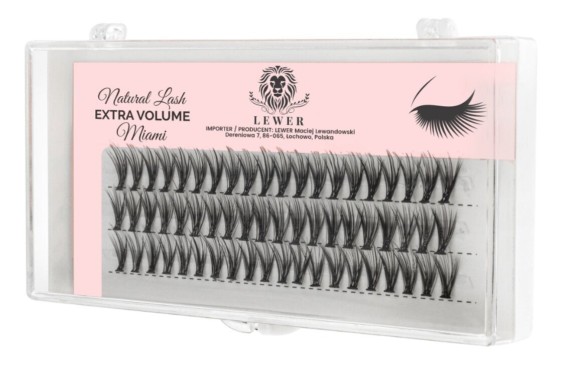 Ripset Lewer Eyelash Miami, 10 mm hinta ja tiedot | Irtoripset ja ripsentaivuttimet | hobbyhall.fi