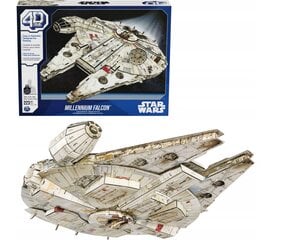 Star Wars Falcon Millennium Ship 3D-mallipalapeli 43cm hinta ja tiedot | Palapelit | hobbyhall.fi