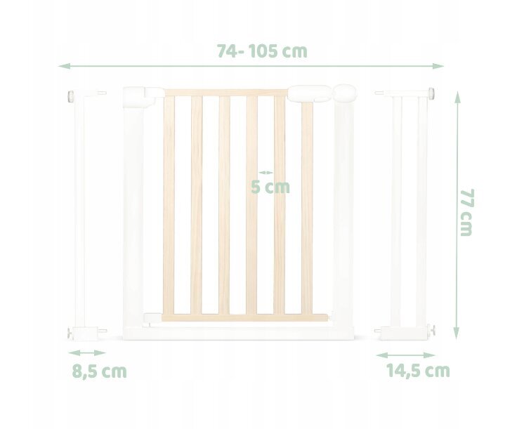 Portaiden turvaportit, ovet 74-105cm hinta ja tiedot | Lasten turvallisuus | hobbyhall.fi