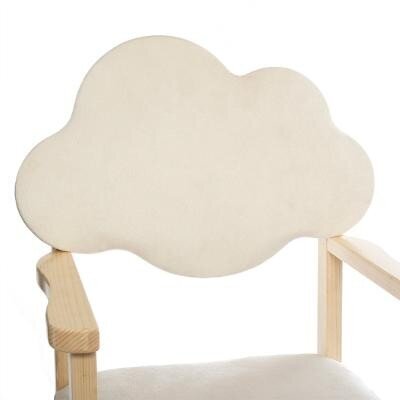 Luonnonpuinen lasten tuoli "Cloud" 40x33x62cm hinta ja tiedot | Lasten pöydät ja tuolit | hobbyhall.fi