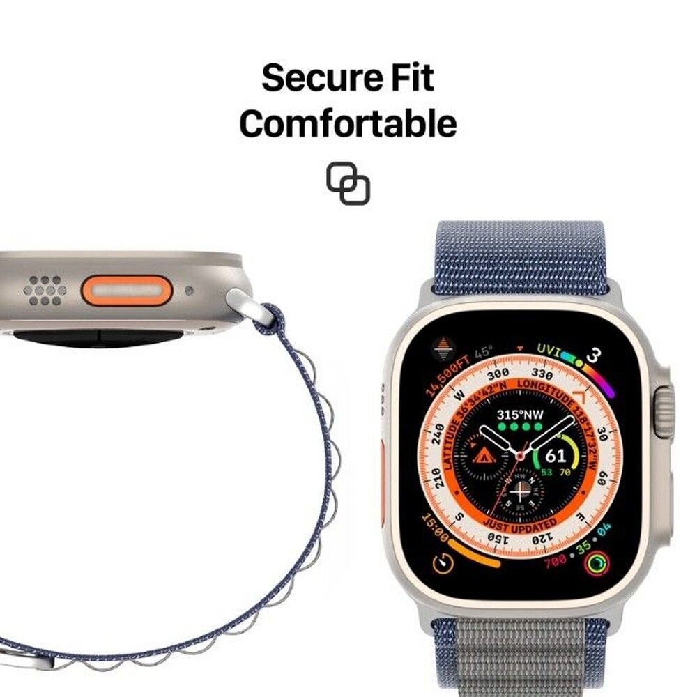 Rannekoru Dux Ducis GS Series Apple Watch 42/44/45/49 mm Sininen hinta ja tiedot | Älykellojen ja aktiivisuusrannekkeiden lisätarvikkeet | hobbyhall.fi