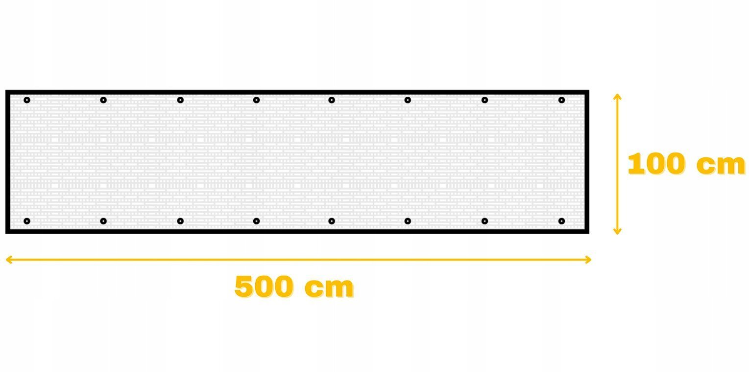 Parvekeverho köydellä GoGarden, 1 x 5 m, ruskea hinta ja tiedot | Aurinkovarjot ja markiisit | hobbyhall.fi