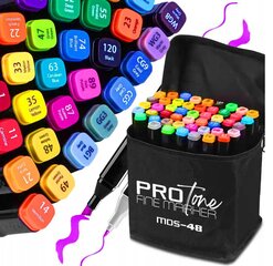 Markers ProTone, 48 kpl. hinta ja tiedot | Taide- ja askartelutarvikkeet | hobbyhall.fi