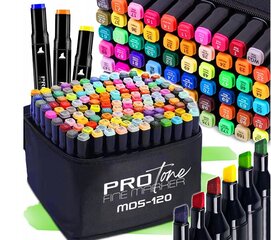 Markers ProTone, 120 kpl. hinta ja tiedot | Taide- ja askartelutarvikkeet | hobbyhall.fi