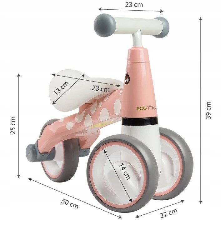 Tasapainopyörä "Flamingo" ECOTOYS hinta ja tiedot | Potkupyörät | hobbyhall.fi