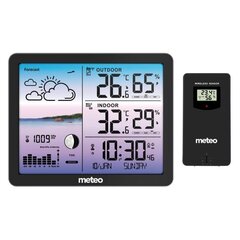 METEO SP107 sääasema, musta väri hinta ja tiedot | Sääasemat, lämpö- ja kosteusmittarit | hobbyhall.fi