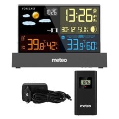 METEO SP110C sääasema DCF:llä, musta väri hinta ja tiedot | Sääasemat, lämpö- ja kosteusmittarit | hobbyhall.fi