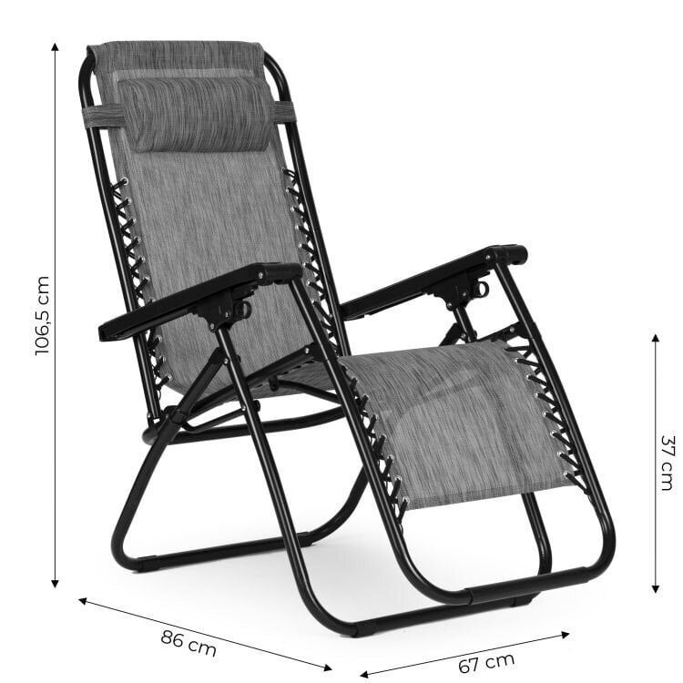 ModernHome-sänky, harmaa käsinojalla hinta ja tiedot | Aurinkotuolit | hobbyhall.fi