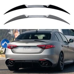 Alfa Romeo Giulia Sedan 2015 2016 2017-2023 takaluukun spoileri Wing Fiber Look / kiiltävä musta takaluukun jakohuuli hinta ja tiedot | Lisätarvikkeet autoiluun | hobbyhall.fi