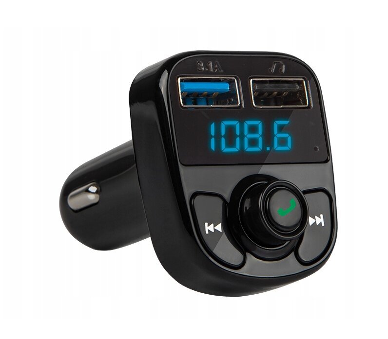 Fm-modulaattorilähetin nopea laturilla ja bluetooth-toiminnolla mp3 bt 3x usb rgb hinta ja tiedot | FM-lähettimet ja -sovittimet | hobbyhall.fi