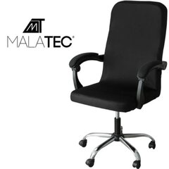 Työtuolin päällinen Malatec 22887, musta hinta ja tiedot | Istuintyynyt, pehmusteet ja päälliset | hobbyhall.fi