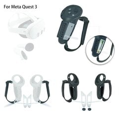 Silikoniohjaimen suojus, jossa on akun aukko Musta | Meta Quest 3:lle hinta ja tiedot | VR-lasit | hobbyhall.fi