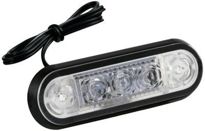 Upotettava valo, 3 LED-valoa, 9/32V