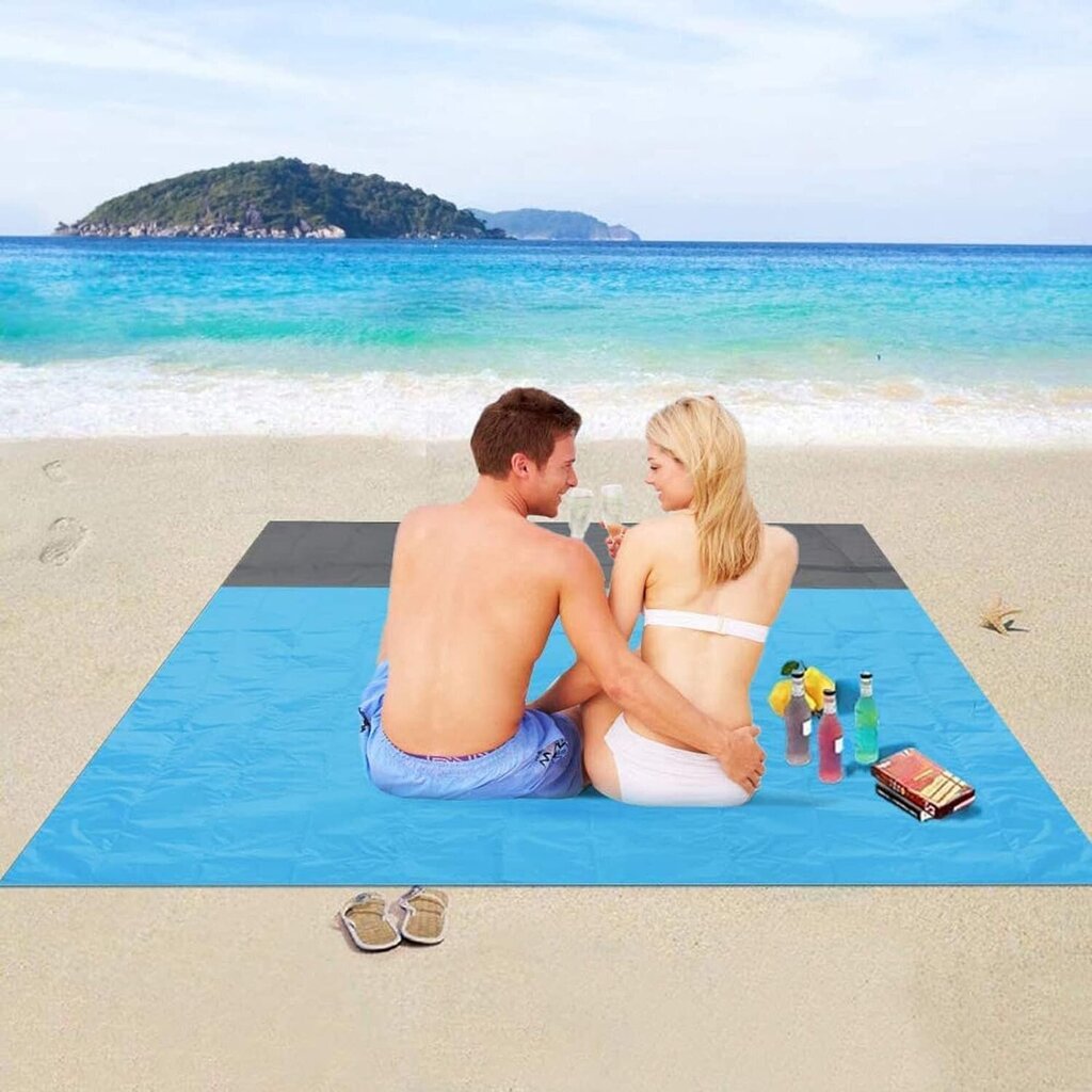 Turistimatto SummerVibe, 200x210 cm, sininen hinta ja tiedot | Retkeilyalustat, piknikhuovat | hobbyhall.fi