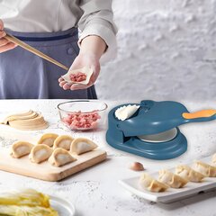 Baltify käsikäyttöinen dumplings-puristin 2-in-1, sininen hinta ja tiedot | Uunivuoat ja leivontavälineet | hobbyhall.fi