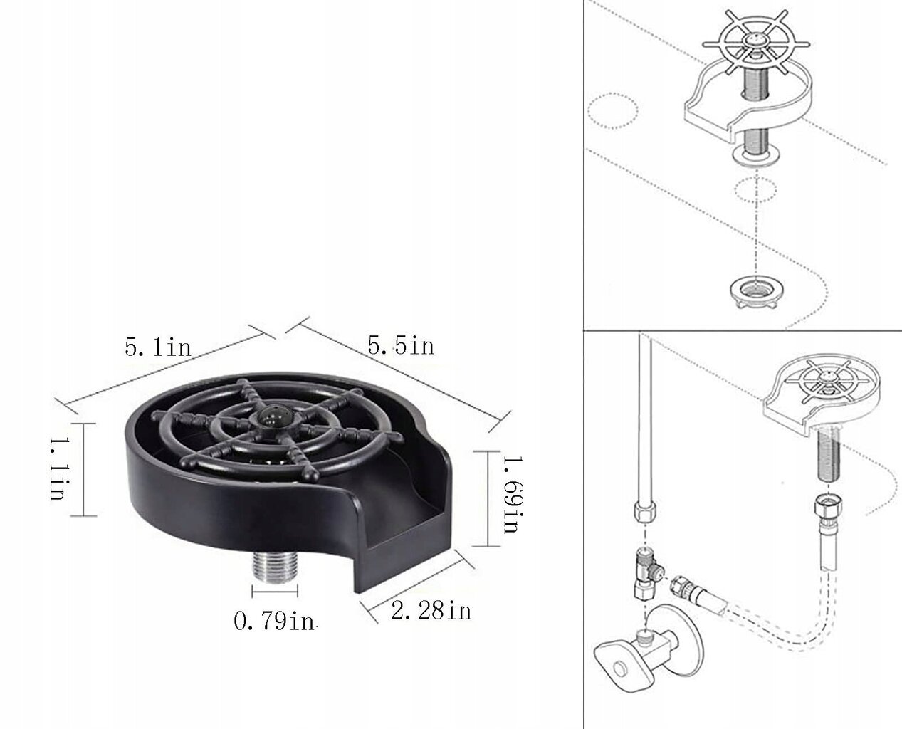 Automaattinen kuppien pesukone Baltify hinta ja tiedot | Keittiöallas- ja hanatarvikkeet | hobbyhall.fi