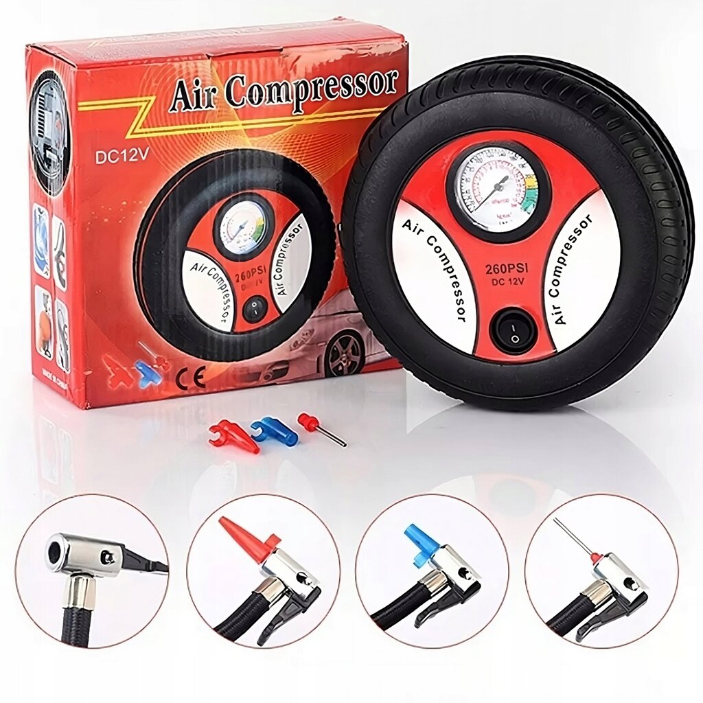 Kannettava sähköinen ilmakompressori, Air Compressor DC 12V hinta ja tiedot | Lisätarvikkeet autoiluun | hobbyhall.fi