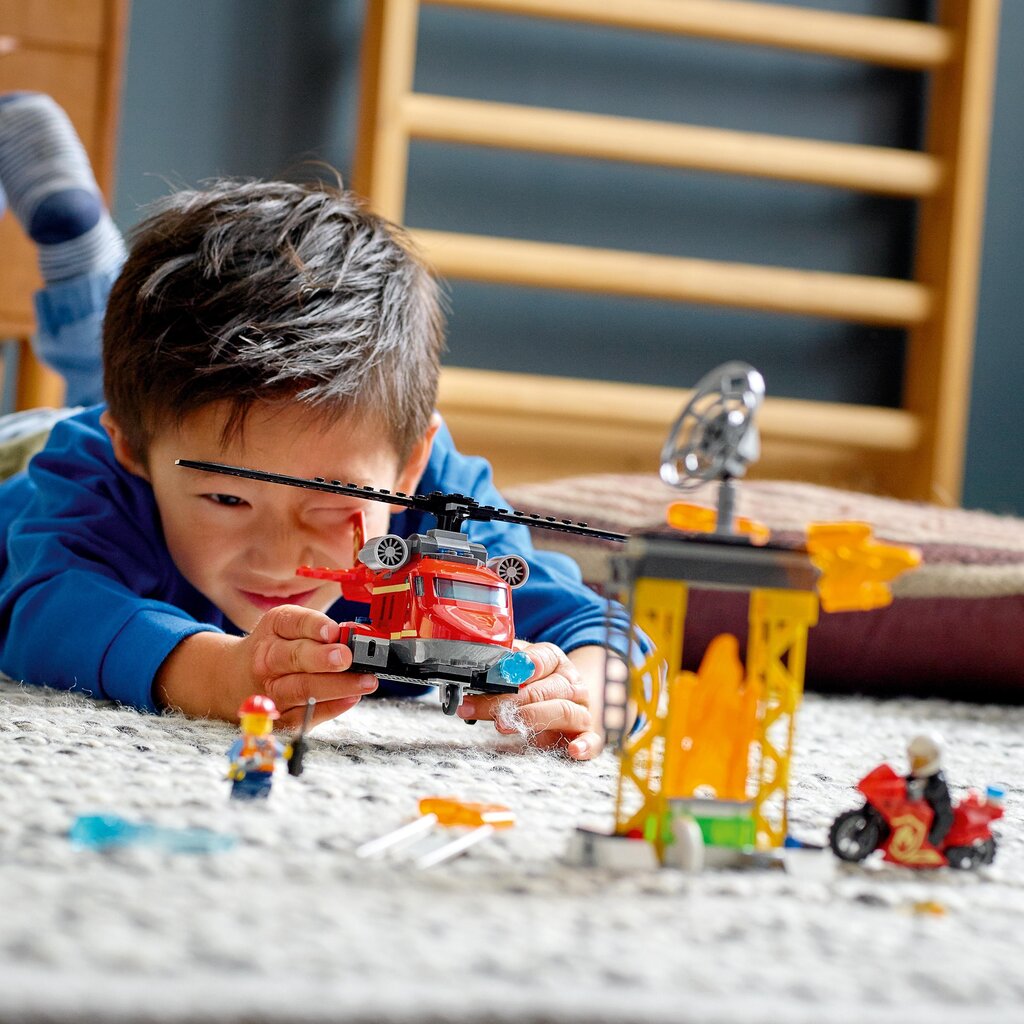 60281 LEGO® City Palokunnan pelastushelikopteri hinta ja tiedot | LEGOT ja rakennuslelut | hobbyhall.fi