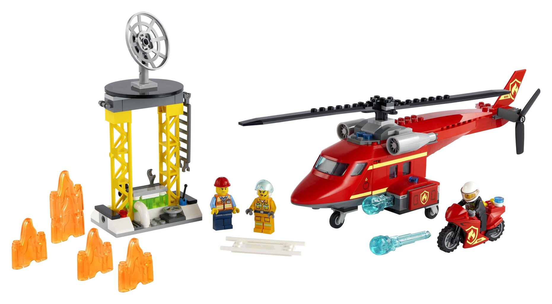 60281 LEGO® City Palokunnan pelastushelikopteri hinta ja tiedot | LEGOT ja rakennuslelut | hobbyhall.fi