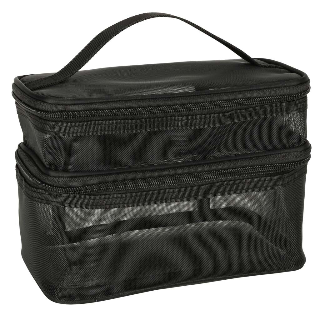 Cosmetic Travel Organizer Pinottava kosmeettisille tarvikkeille Musta ProLine hinta ja tiedot | Jalkakylvyt | hobbyhall.fi