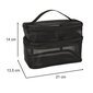 Cosmetic Travel Organizer Pinottava kosmeettisille tarvikkeille Musta ProLine hinta ja tiedot | Jalkakylvyt | hobbyhall.fi