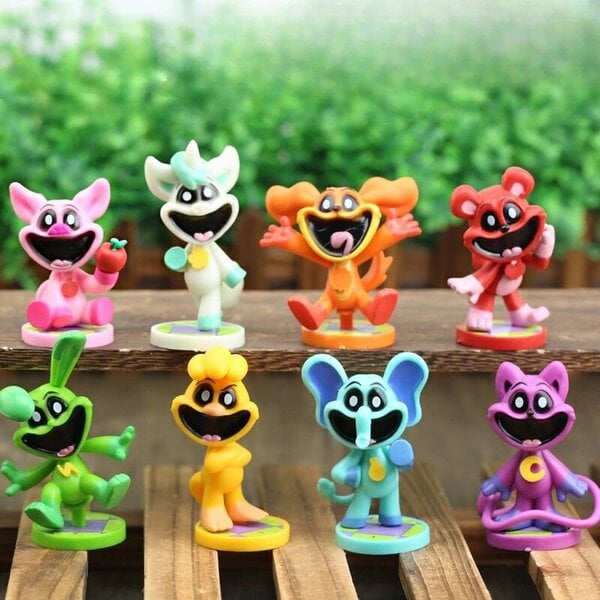 Smiling Critters -figuurisetti, 8 osaa