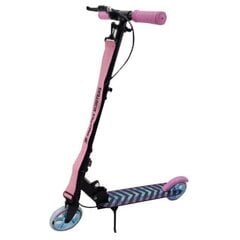 Skootteri Raven Pastelle Black/Pink 145mm käsijarrulla ja etuiskunvaimentimella + kello hinta ja tiedot | Potkulaudat | hobbyhall.fi