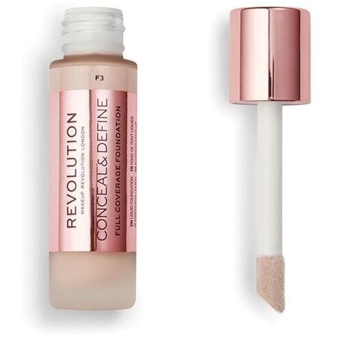 Nestemäinen meikkivoide Revolution Make Up Conceal & Define F1, 23 ml hinta ja tiedot | Meikkivoiteet ja puuterit | hobbyhall.fi