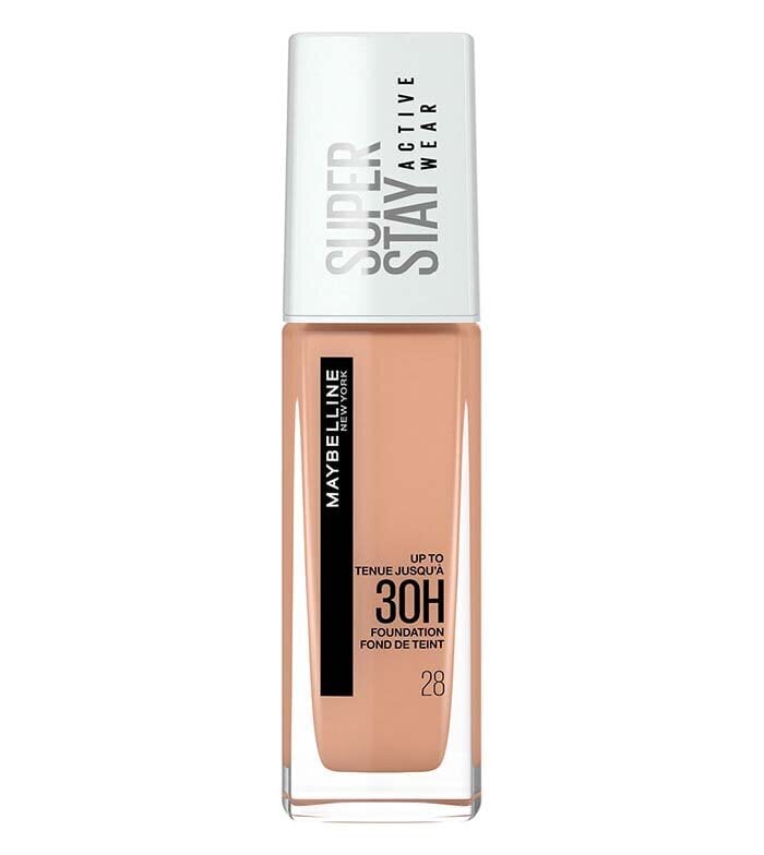 Nestemäinen meikinpohja Maybelline Superstay Activewear 30 h Foundation, 28 Soft beige, 30 ml hinta ja tiedot | Meikkivoiteet ja puuterit | hobbyhall.fi