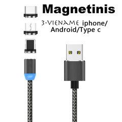 Magneettinen USB-latauskaapeli 3in1 StoreGD hinta ja tiedot | Matkapuhelimet | hobbyhall.fi