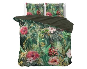 Vuodevaatteet Mentha 240 x 220 cm, vihreä, 3 osaa Dreamhouse hinta ja tiedot | Pussilakanat ja tyynyliinat | hobbyhall.fi