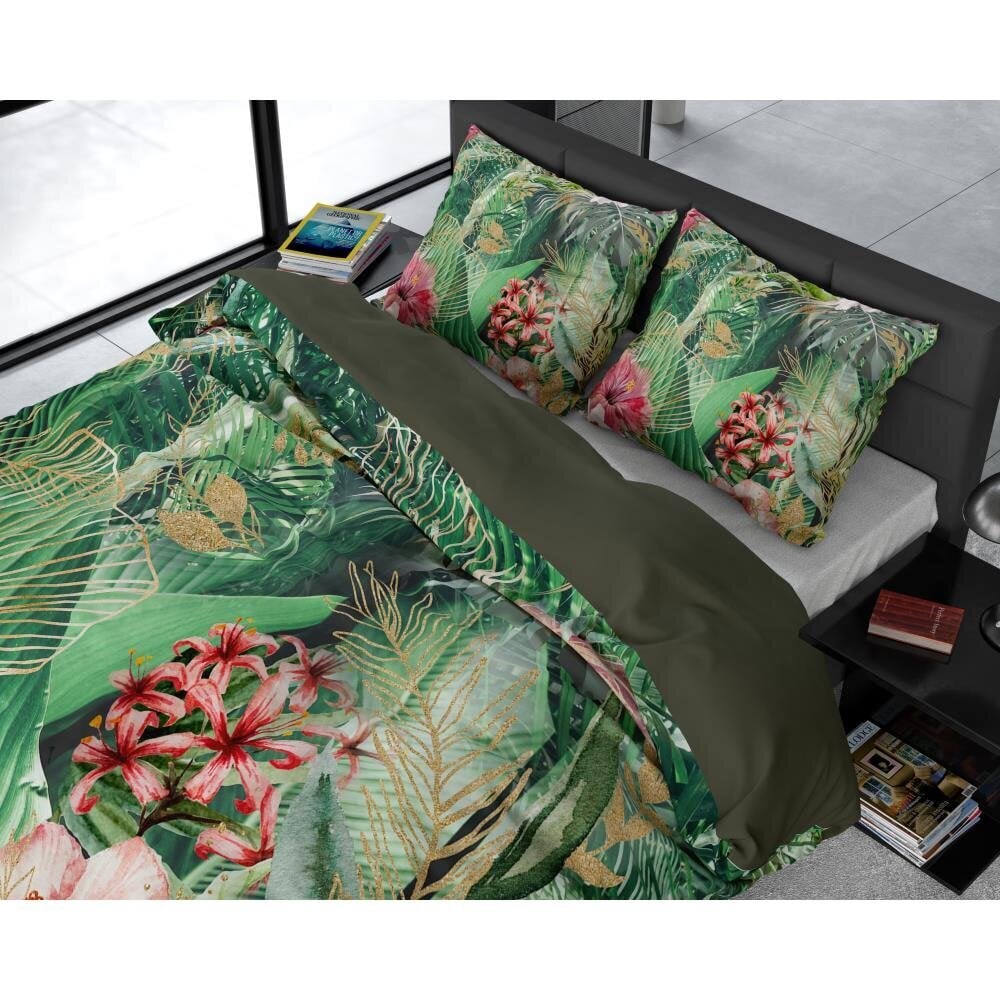 Vuodevaatteet Mentha 240 x 220 cm, vihreä, 3 osaa Dreamhouse hinta ja tiedot | Pussilakanat ja tyynyliinat | hobbyhall.fi