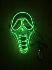 Valaistus Mask LED Party Halloween Luminous Mask hinta ja tiedot | Naamiaisasut | hobbyhall.fi