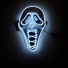 Valaistus Mask LED Party Halloween Luminous Mask hinta ja tiedot | Naamiaisasut | hobbyhall.fi