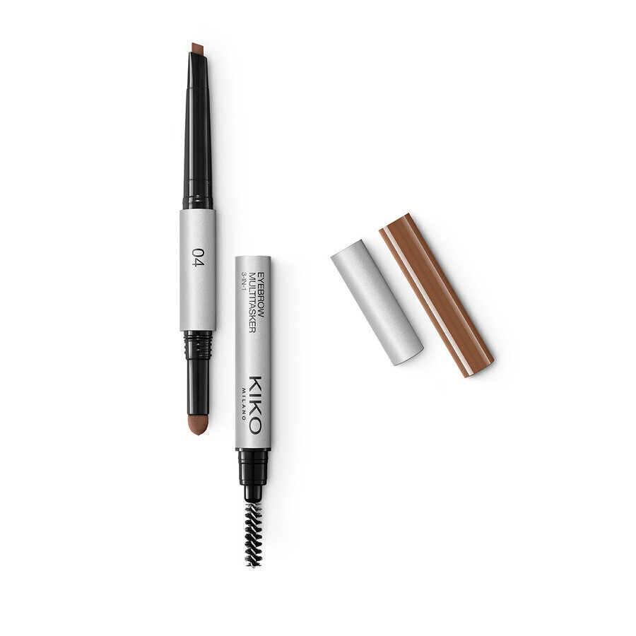 Kulmakynä Kiko Milano Eyebrow Multitasker 3-in-1, 04 Auburn hinta ja tiedot | Kulmavärit ja kulmakynät | hobbyhall.fi