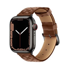 Apple Watch HOCO Elegant Nahkaranneke – Ruskea 38/40/41 mm hinta ja tiedot | Älykellojen ja aktiivisuusrannekkeiden lisätarvikkeet | hobbyhall.fi