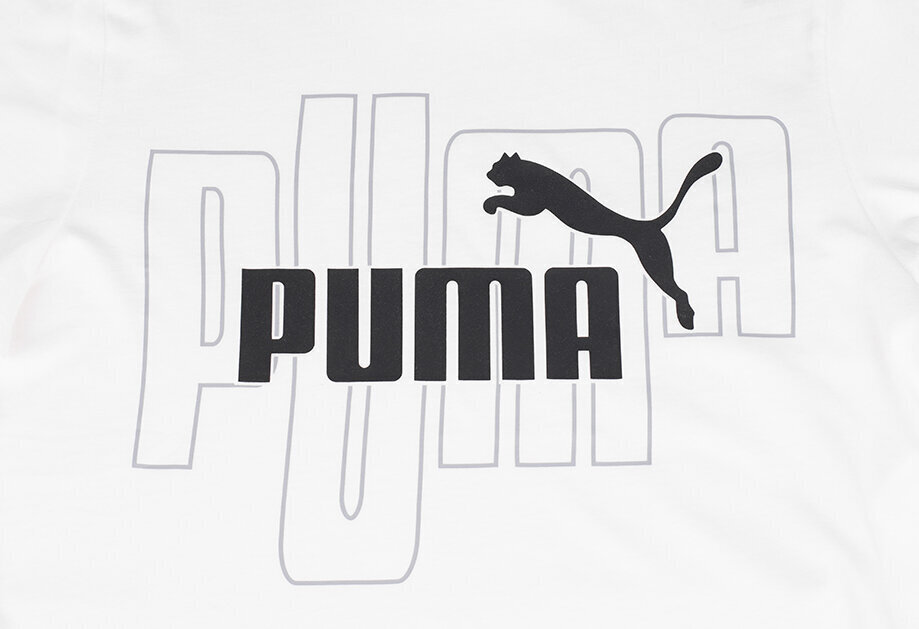 Miesten t-paita Puma Graphics No. 1 Logo Tee 677183 02, valkoinen hinta ja tiedot | Miesten T-paidat | hobbyhall.fi