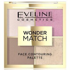 Kasvojen muotoilupaletti Eveline Wonder Match Face Contouring Palette 01, 10 g hinta ja tiedot | Aurinkopuuterit ja poskipunat | hobbyhall.fi