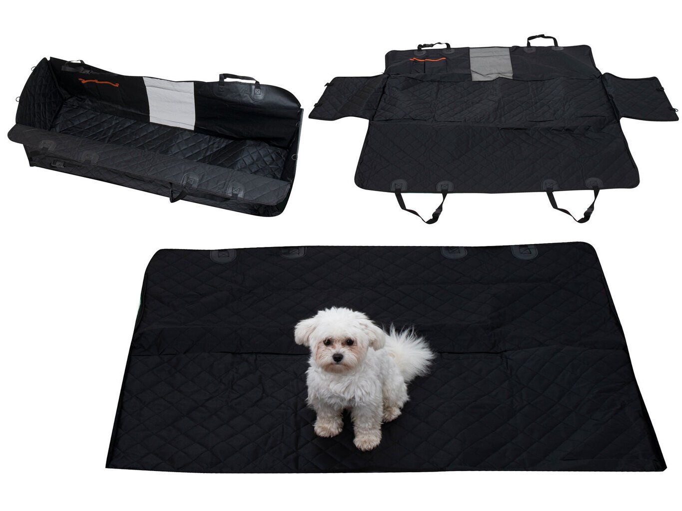 Lemmikkien automatto LuxurePet, 136x120 cm, musta hinta ja tiedot | Koiran matkatarvikkeet | hobbyhall.fi