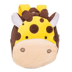 Lastentarhareppu KidsPro Giraffe, 3L, ruskea/keltainen hinta ja tiedot | Urheilukassit ja reput | hobbyhall.fi