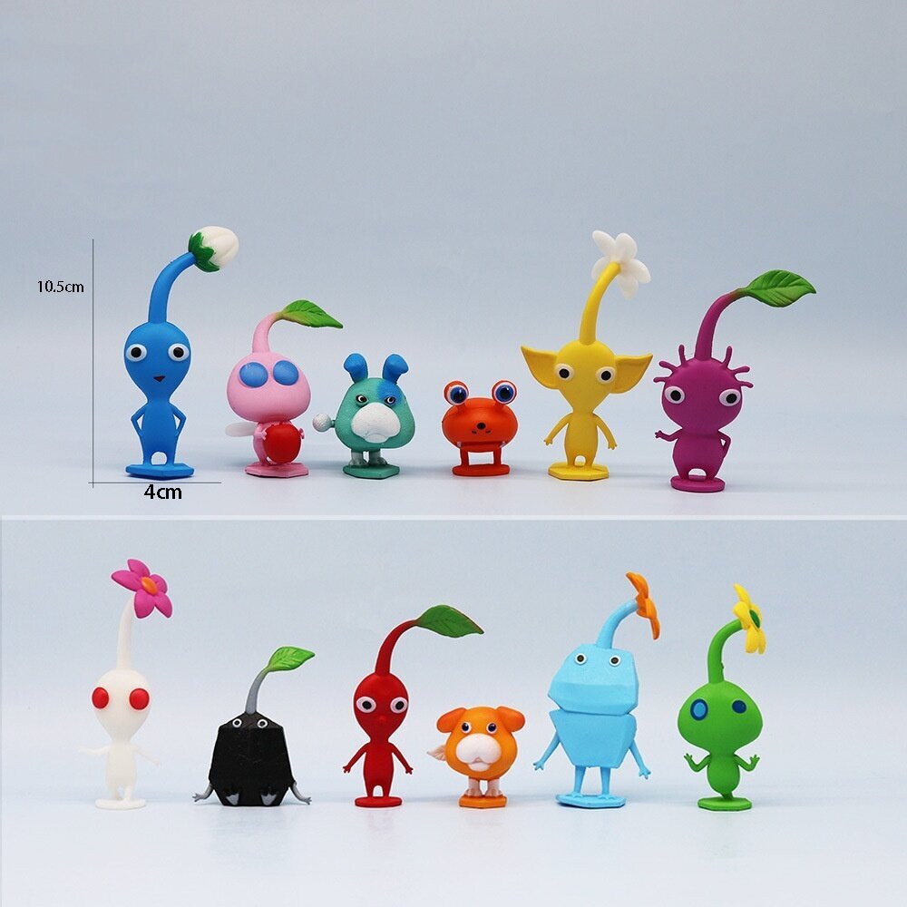 12 kpl/setti Animepeli PIKMIN Figuuri Kapteeni Olimar PIKMIN PVC Toimintafiguuri Collection Malli Nukkelelut Lapsille Joululahjat hinta ja tiedot | Pehmolelut | hobbyhall.fi