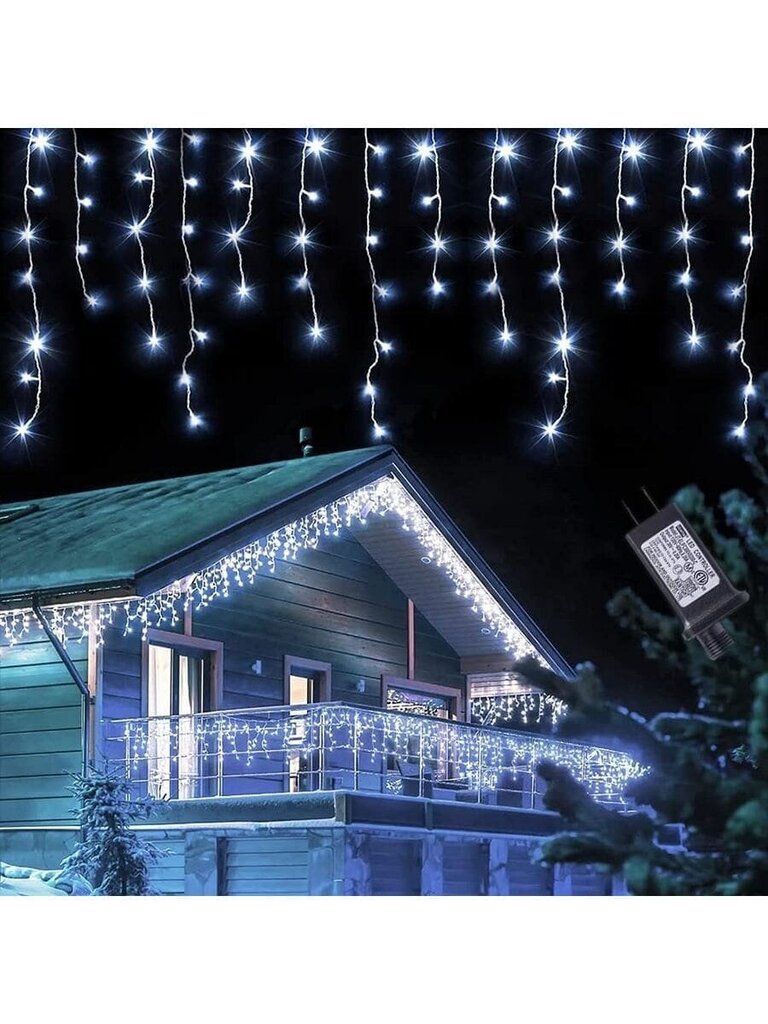 Ulkoseppelejääpuikot, 400 LED, kylmä valkoinen hinta ja tiedot | Jouluvalot | hobbyhall.fi