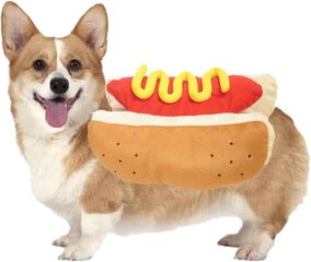 Hot Dog Lemmikkipuvut Halloween-asut, hauskaa ruokaa Halloween Dog Cosplay Halloween Joulupuvut Koiran vaatteet Juhlasuvut pienille koirille, pennuille ja kissoille hinta ja tiedot | Koiran vaatteet | hobbyhall.fi