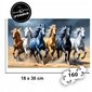 Galloping Horses Puzzle 160 palaa Puinen palapeli Mruu&amp;Pruu hinta ja tiedot | Palapelit | hobbyhall.fi